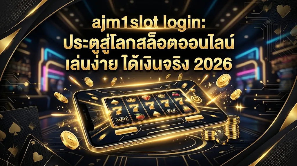 ajm1slot login: ประตูสู่โลกสล็อตออนไลน์ เล่นง่าย ได้เงินจริง 2026